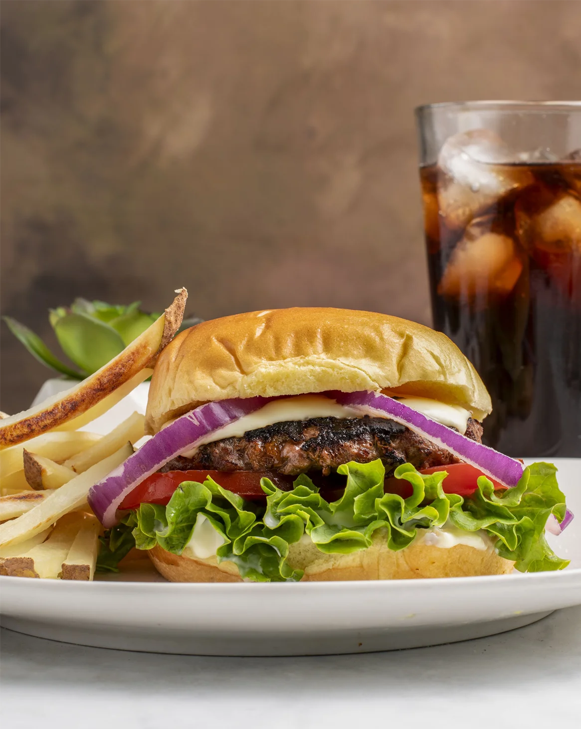 Hamburguesa y cocacola