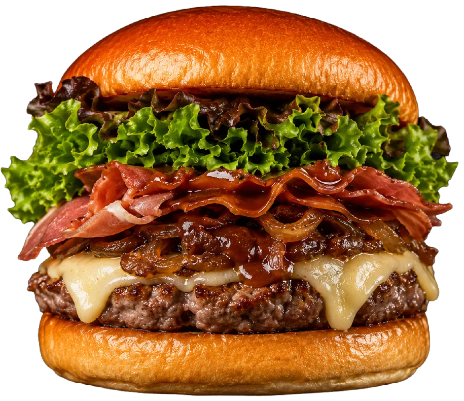Hamburguesa "Cavernícola" de ternera de la carta de la Esquini-K