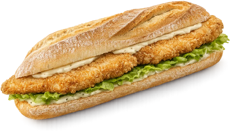 Bocadillo pechuga crispy