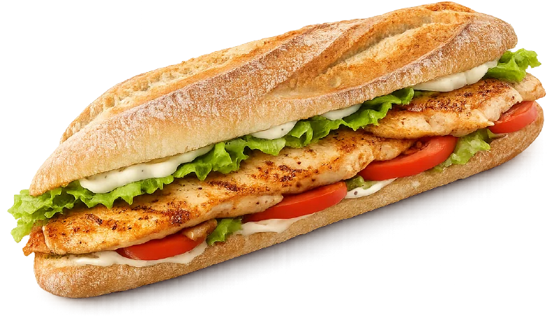Bocadillo pechuga tajín