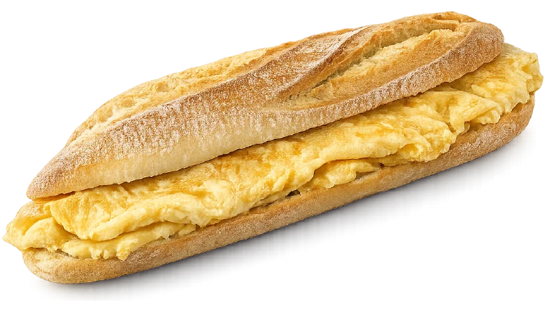 Bocadillo tortilla francesa